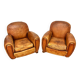 Paire de fauteuils club