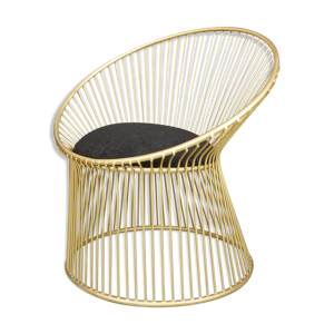 fauteuil doré design