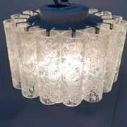 Lampe Plafonnier en Verre Allemande du Milieu du Siècle par Doria Leuchten, années 1960