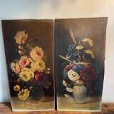 Two oil paintings on panels