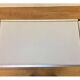 70s minimalist Space Age dessert, brushed aluminium