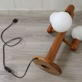 Lampe vintage de Waldi Leuchten, teck, années 1980