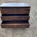 Louis XVI chest of drawers in walnut