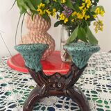 Chandelier double ceramic Vallauris