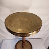 Oriental vintage pedestal table tea table