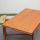 1950s coffeetable in cherrywood, adjustable in height