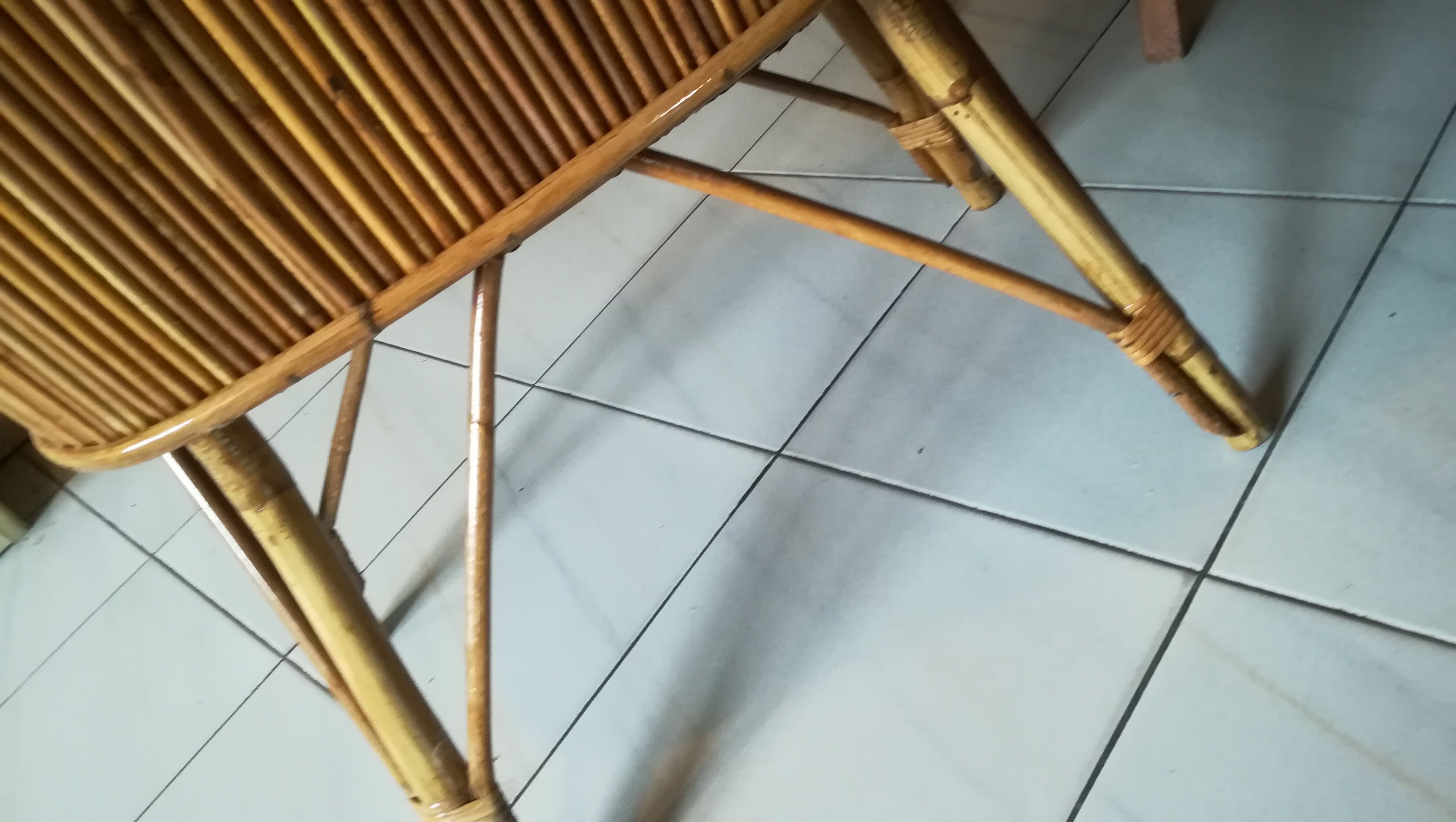 Vintage wicker bar 1960