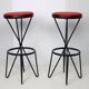 2 Tabourets Thonet 1950