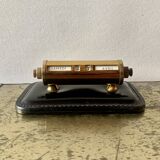 Old perpetual calendar in leather and brass