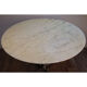 Table de repas vintage roche bobois en marbre et métal 1970