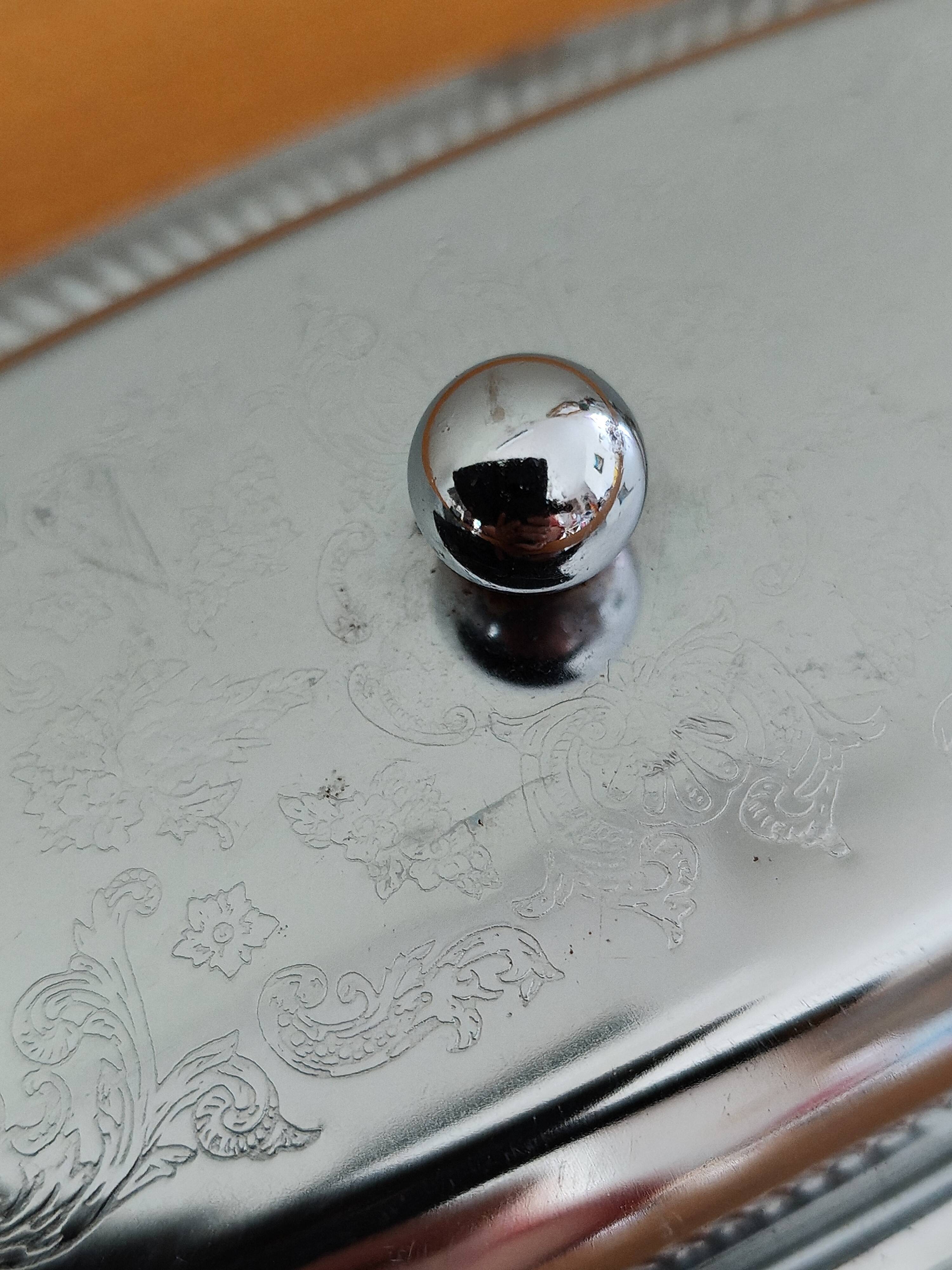 Vintage aluminium butter dish