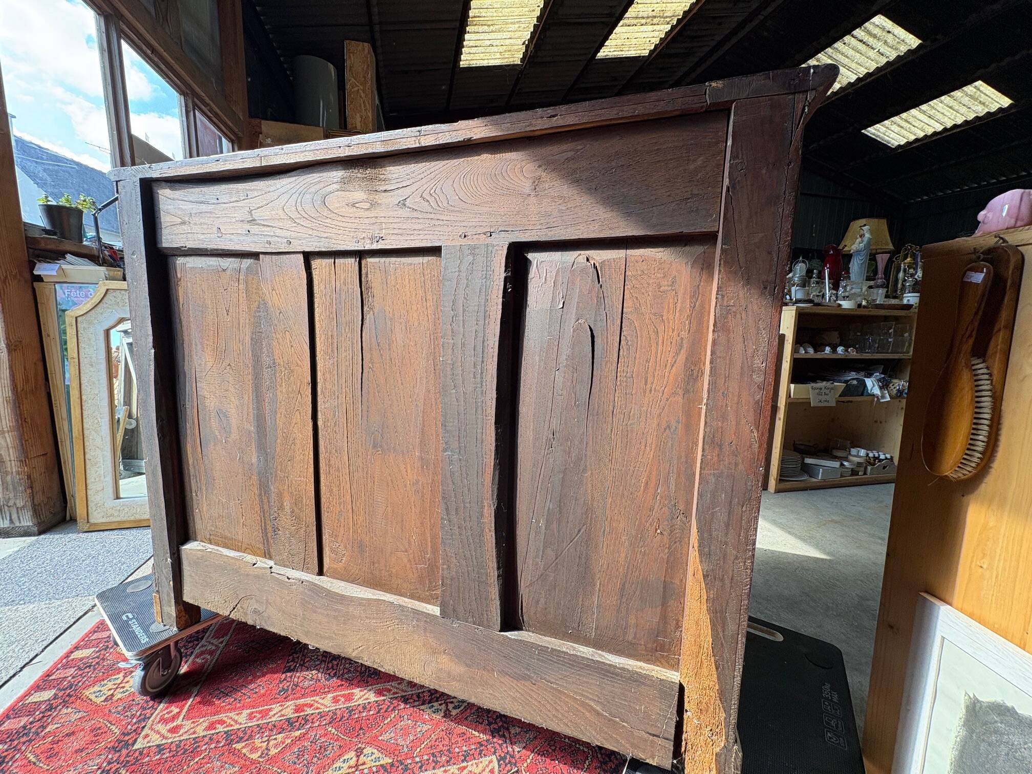 Antique solid oak sideboard
