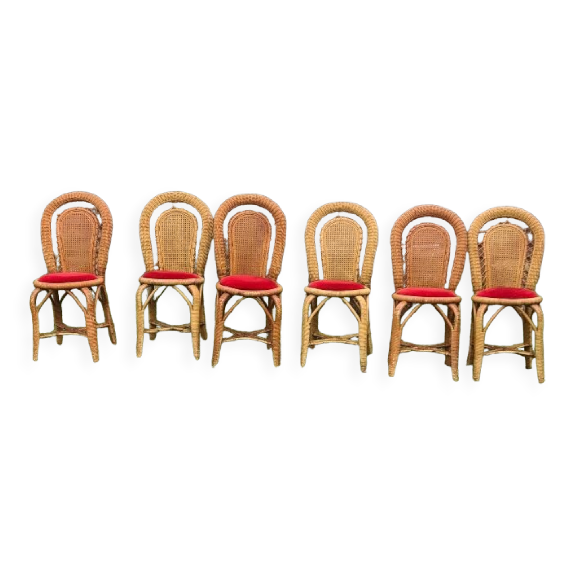 Set of 6 garden chairs