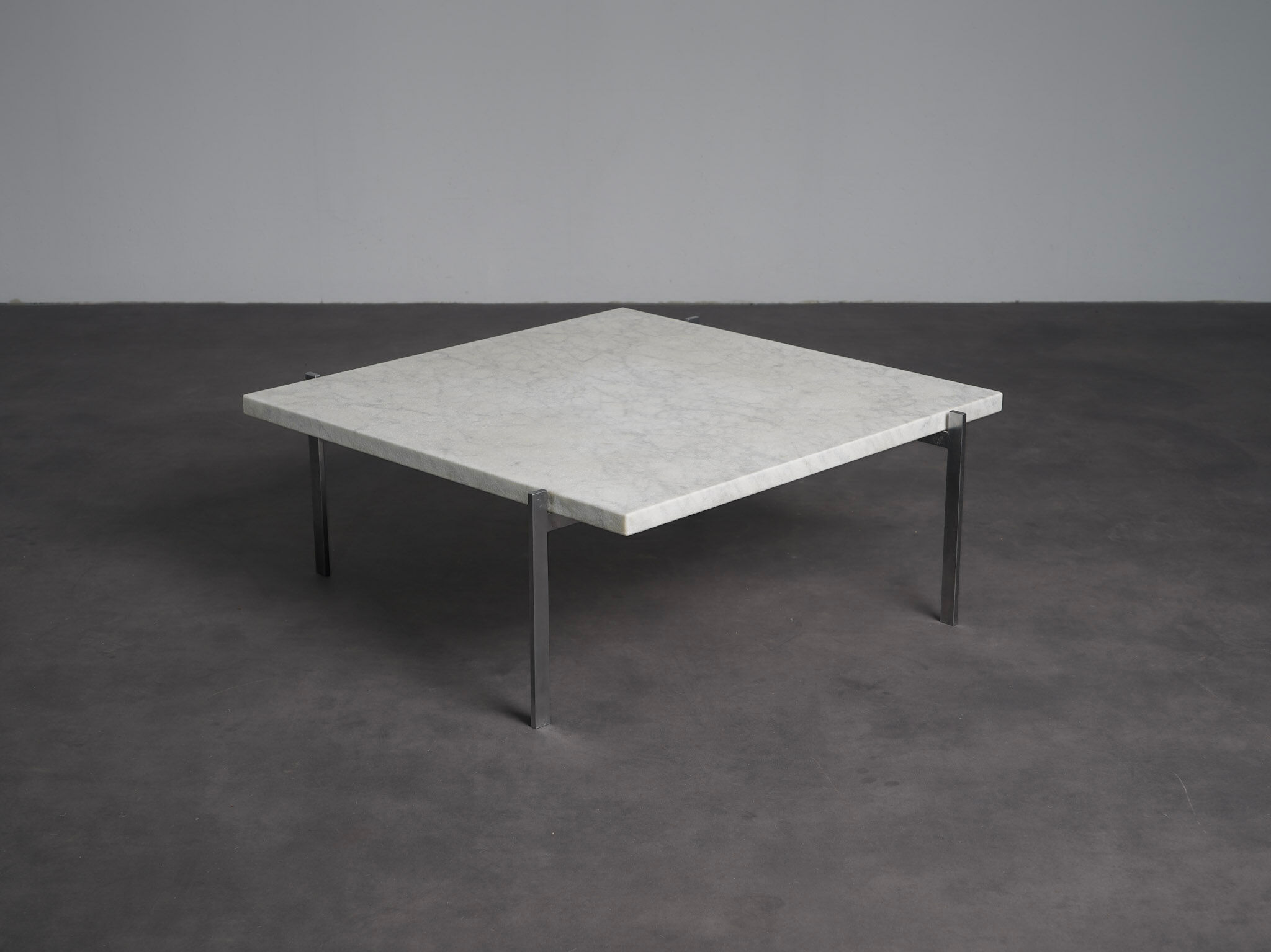 Rolled marble coffee table by Poul Kjaerholm for Fritz Hansen, Denmark, 1990s