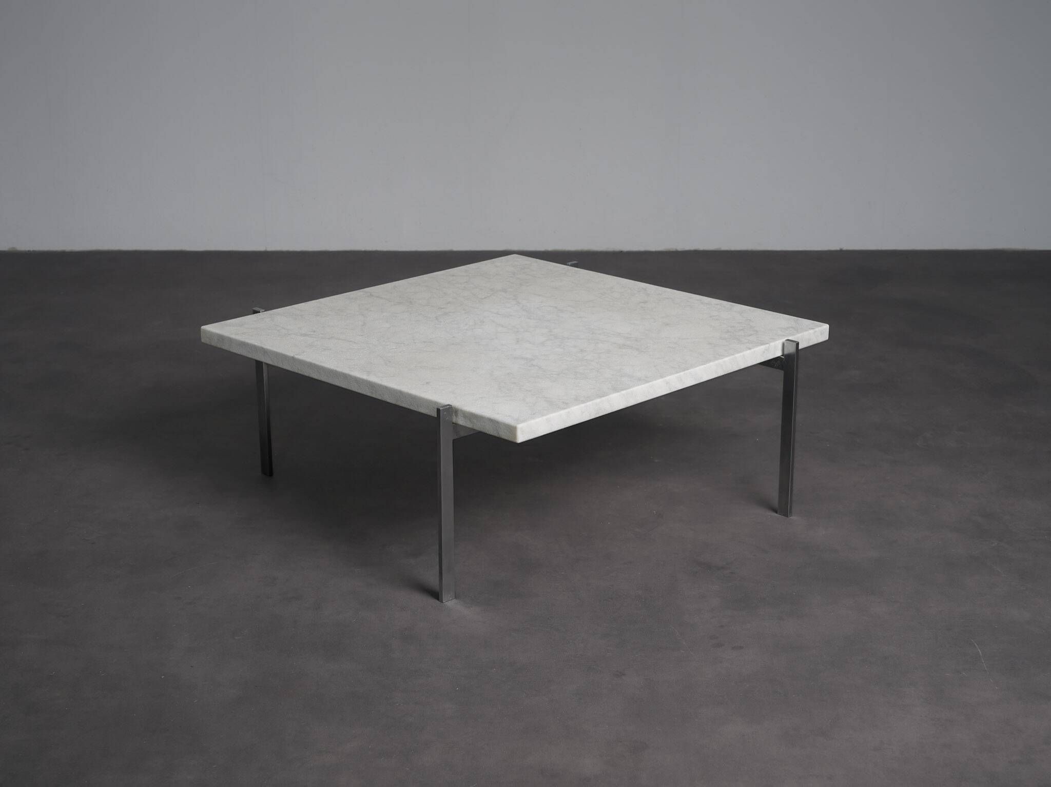 Rolled marble coffee table by Poul Kjaerholm for Fritz Hansen, Denmark, 1990s