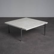 Rolled marble coffee table by Poul Kjaerholm for Fritz Hansen, Denmark, 1990s