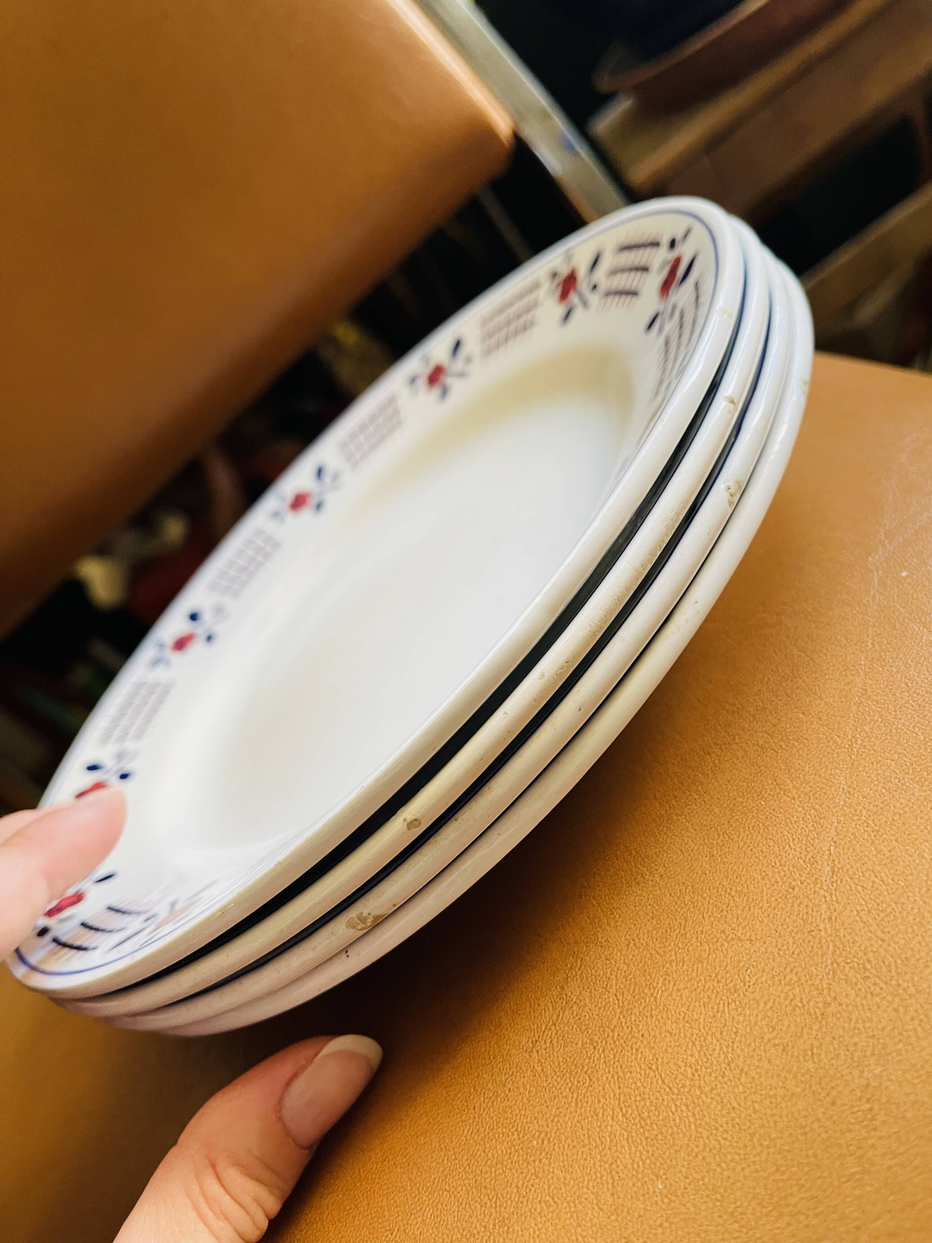 4 vintage plates Niderviller Moselle France