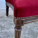 19th century two-seater pouf/footstool