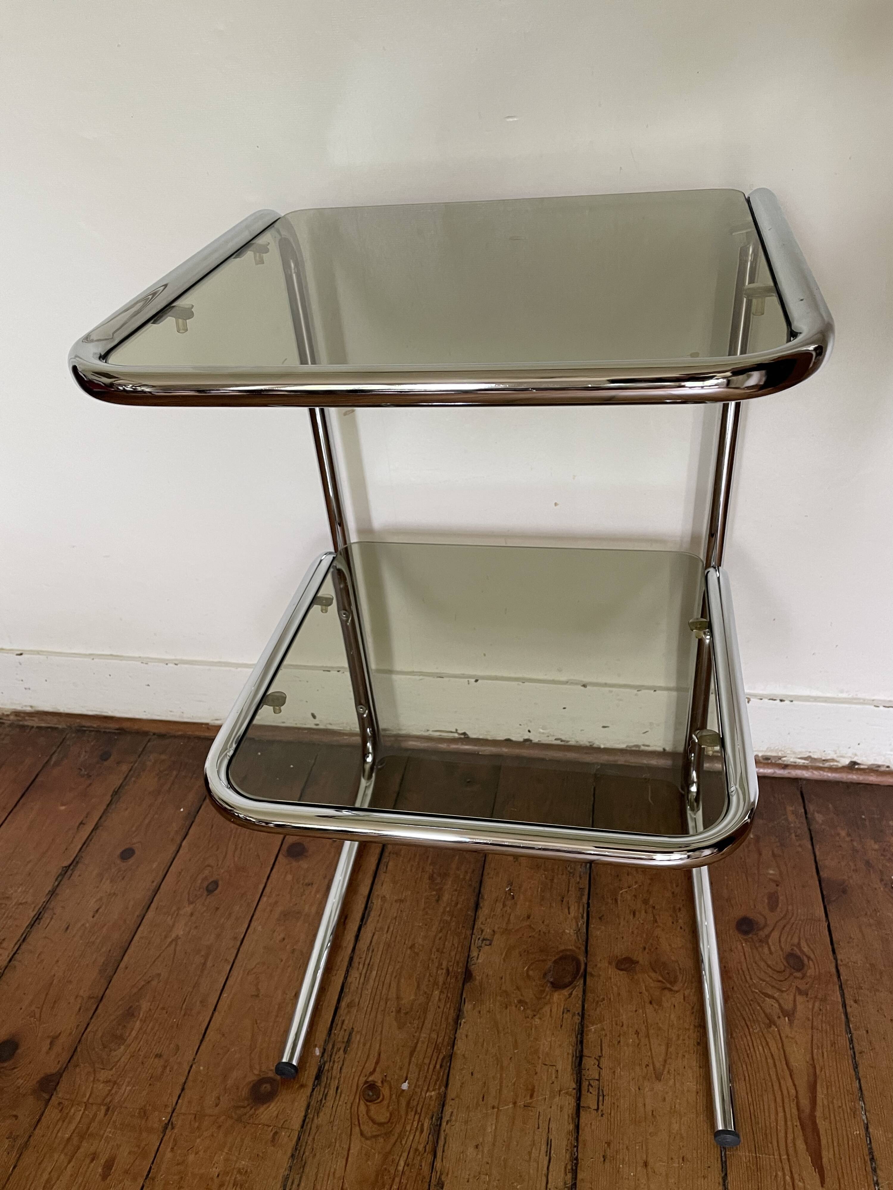Vintage chrome side table 1970
