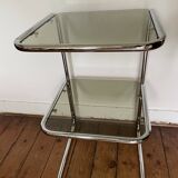 Vintage chrome side table 1970