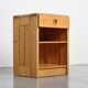 Nightstand made of solid pine, circa 1975.