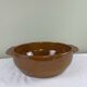 Large glazed terracotta salad bowl