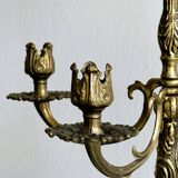 5-arm brass candlestick
