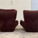Space age 1970 beka armchairs and ottomans