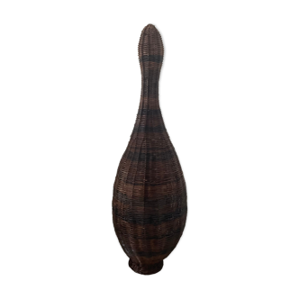 Vintage floor lamp 70s wicker 150cm