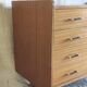 Modernist chest of drawers with 4 drawers in wood - 1950s/60s