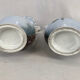 Pair of paris porcelain vases with bird decorations