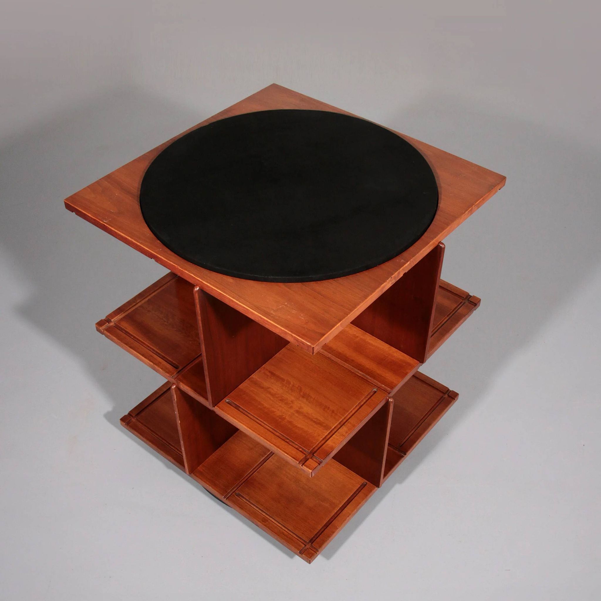 Gianfranco Frattini revolving modular bookcase model 823, 1963 Italy