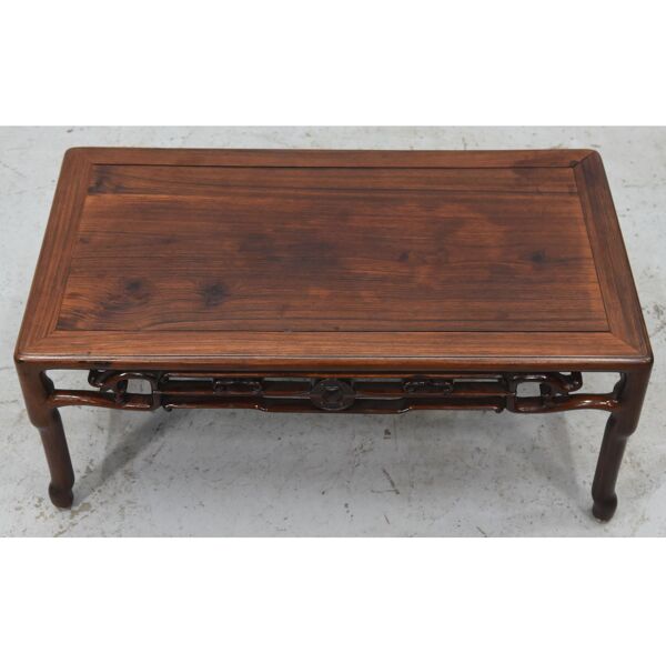 Table à opium bandeau ajouré début XXème