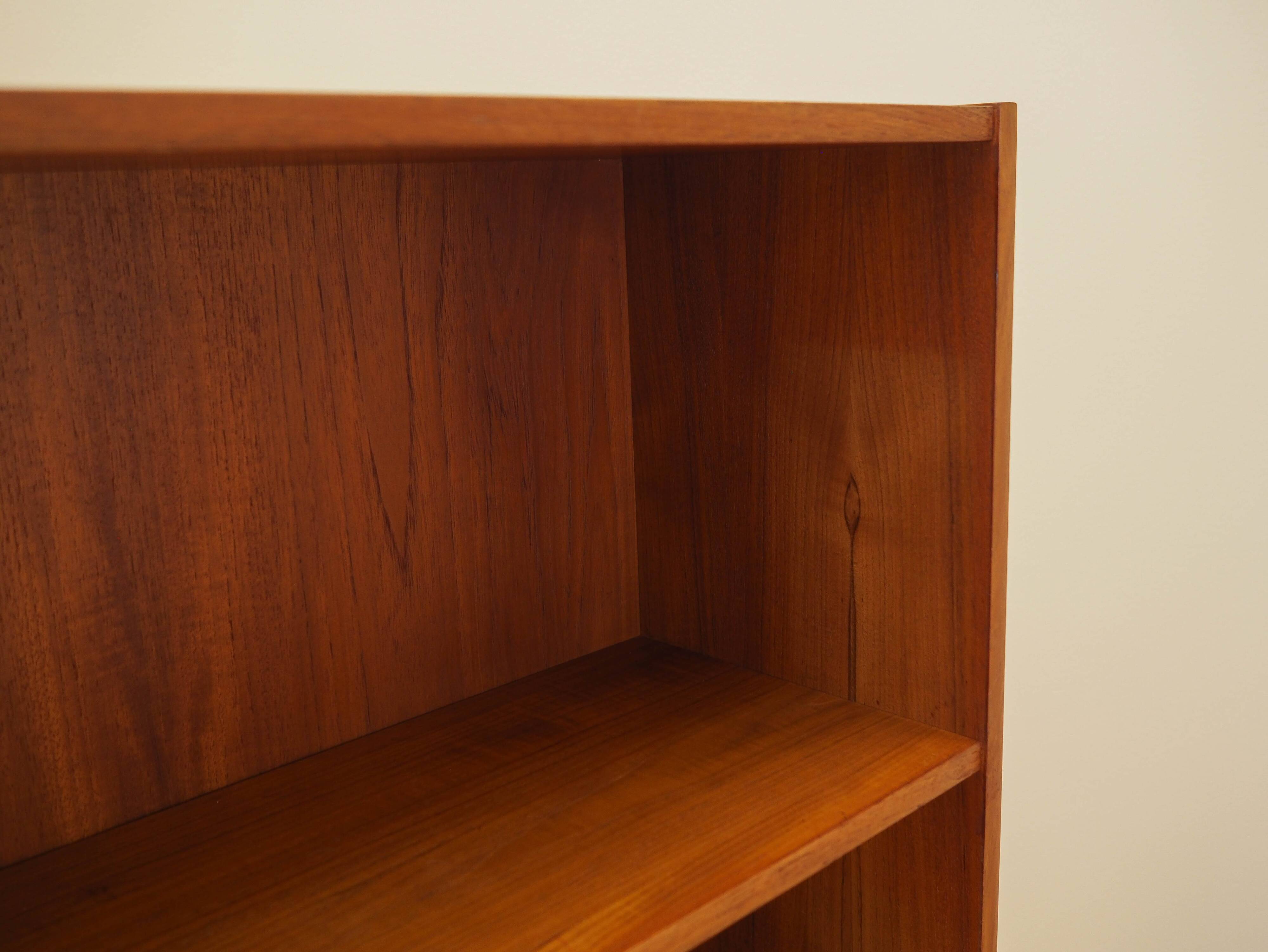 Teak bookcase, Danish design, 1970s, manufactured by Clausen & Søn
