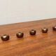 Brutalist Mid-Century Candle Holder in Bronze, 1960s, set of 6