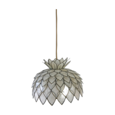 Lotus suspension in mother-of-pearl and brass
