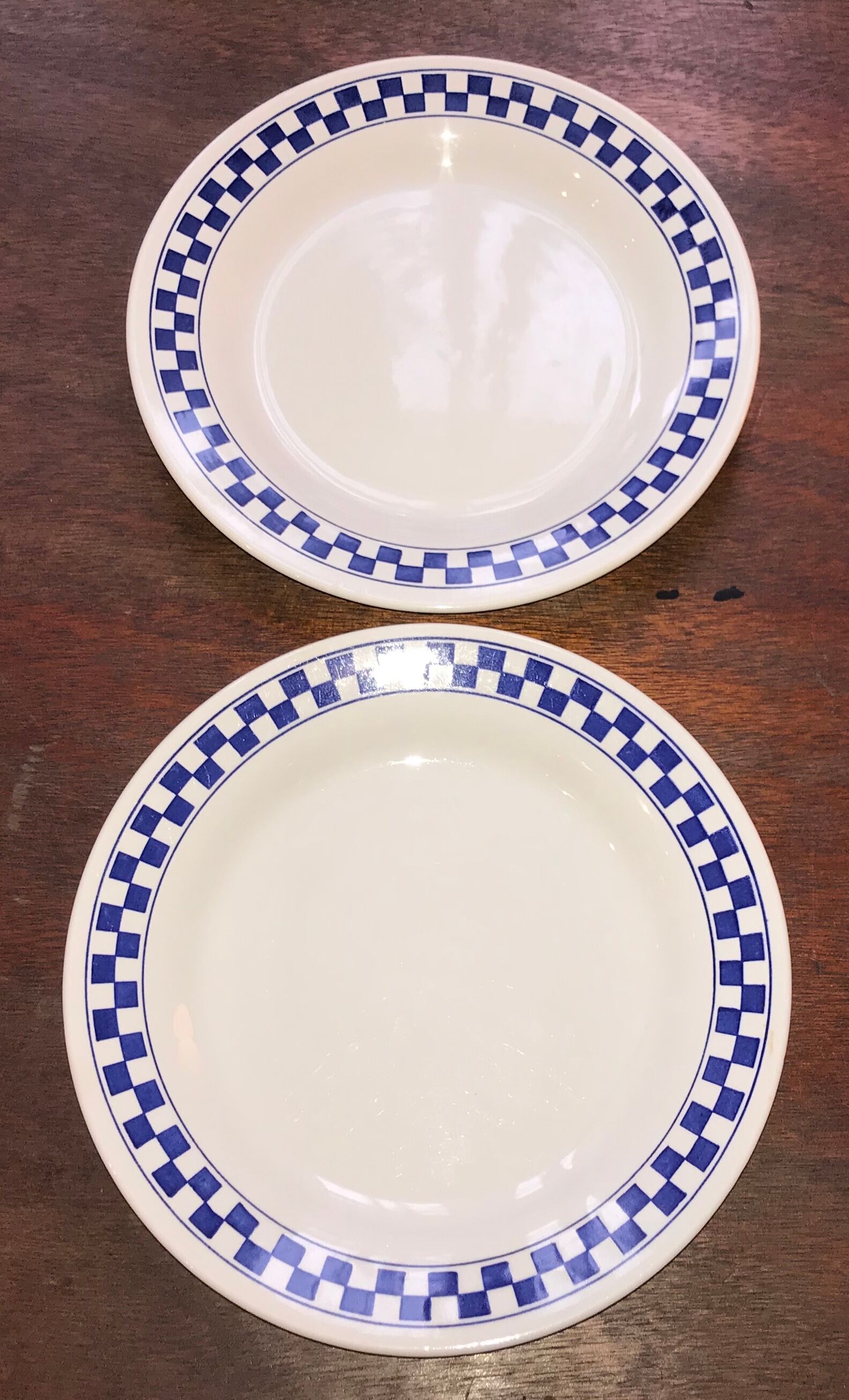 Pair of checkered plates
