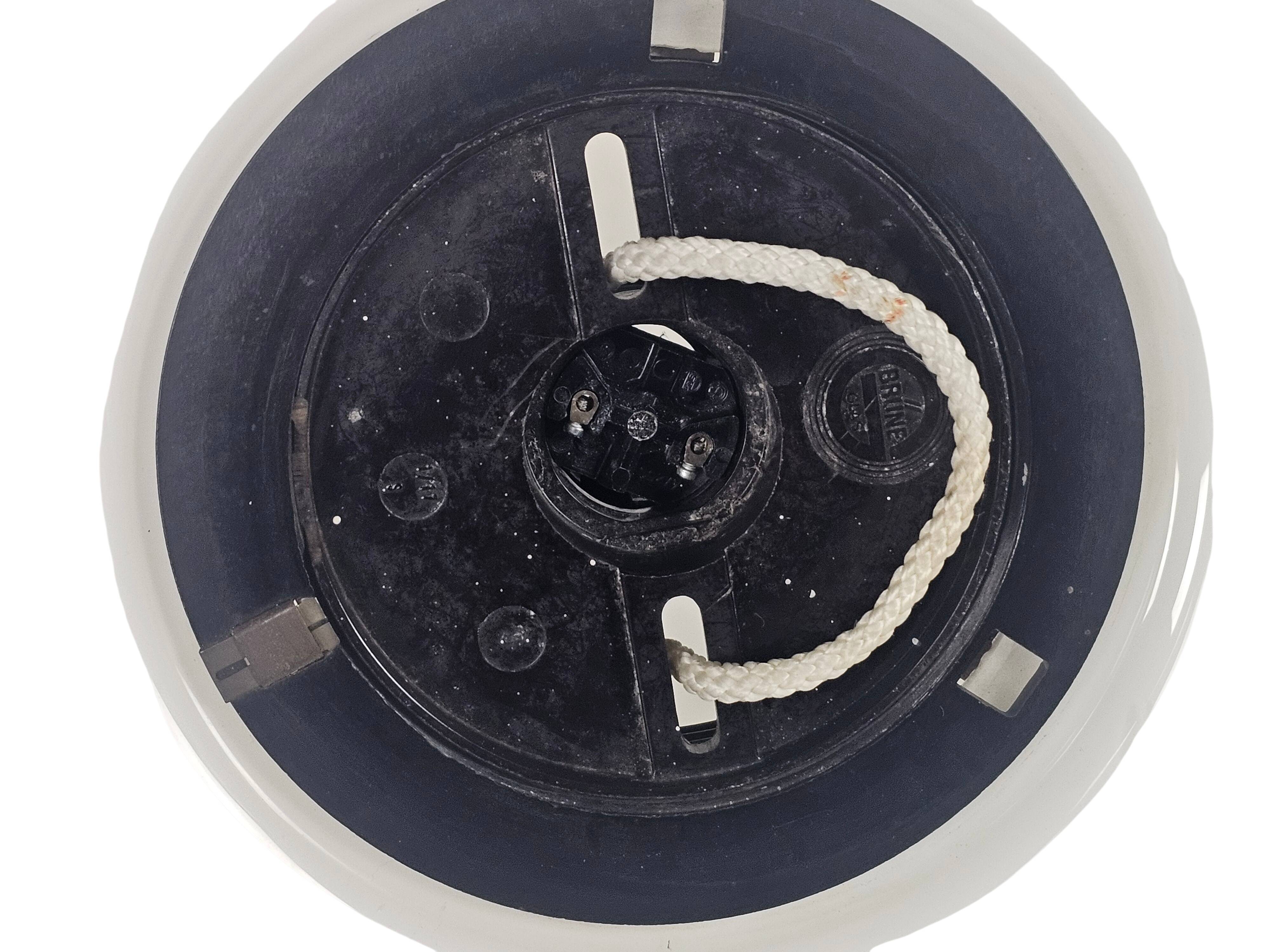 Dutch design - Philips Holland - Brune glass - XL ceiling lamp - 50's