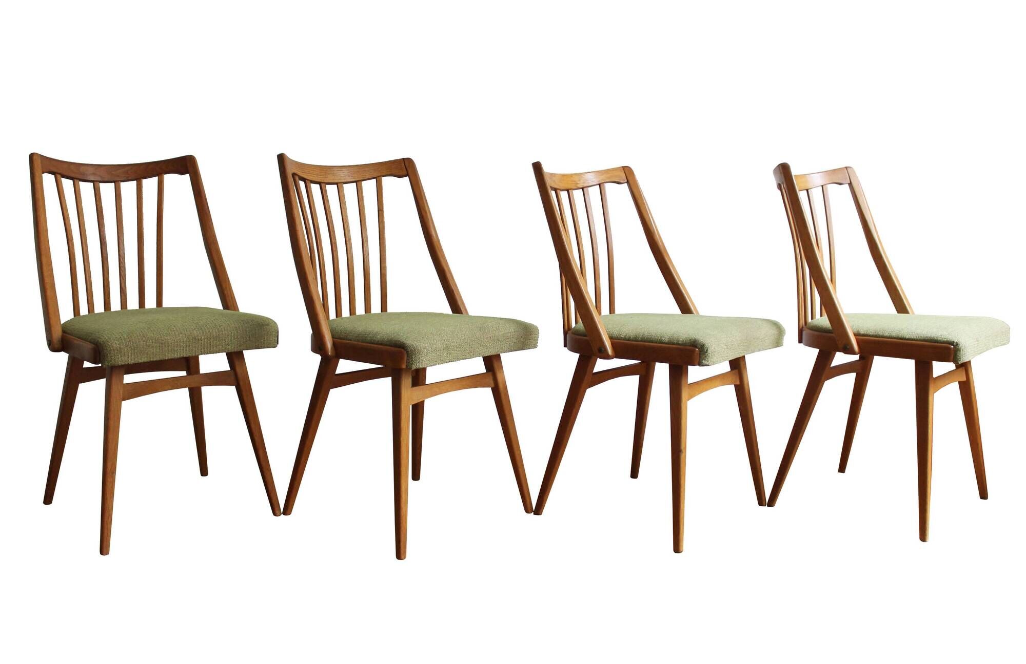 Set of Four 1960's Chairs by Antonin Suman for TON
