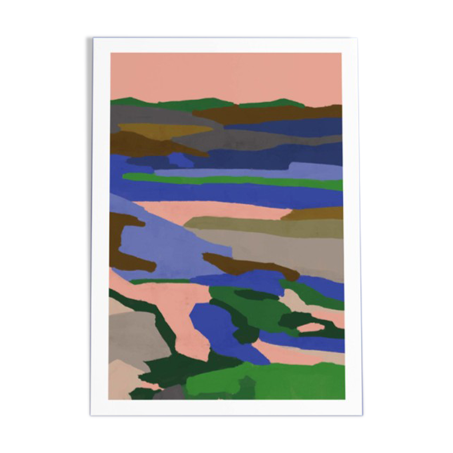 The Valley of Colors - Limited Edition Art Print A4