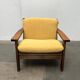Vintage brutalist lounge chair set, 1960s