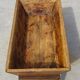 Rustic kneading trough in solid oak, removable lid and base.