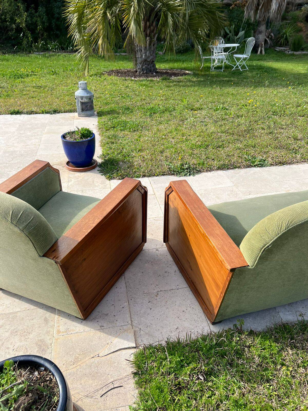 Art Deco sofa and armchairs