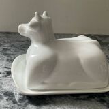 Enamelled porcelain butter dish