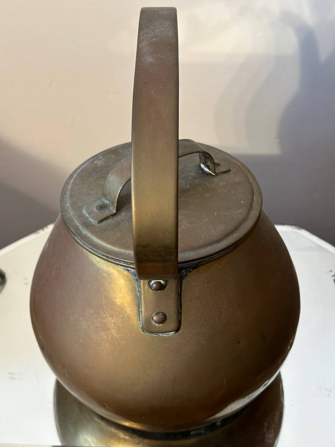 Copper kettle - 19th century folk arts