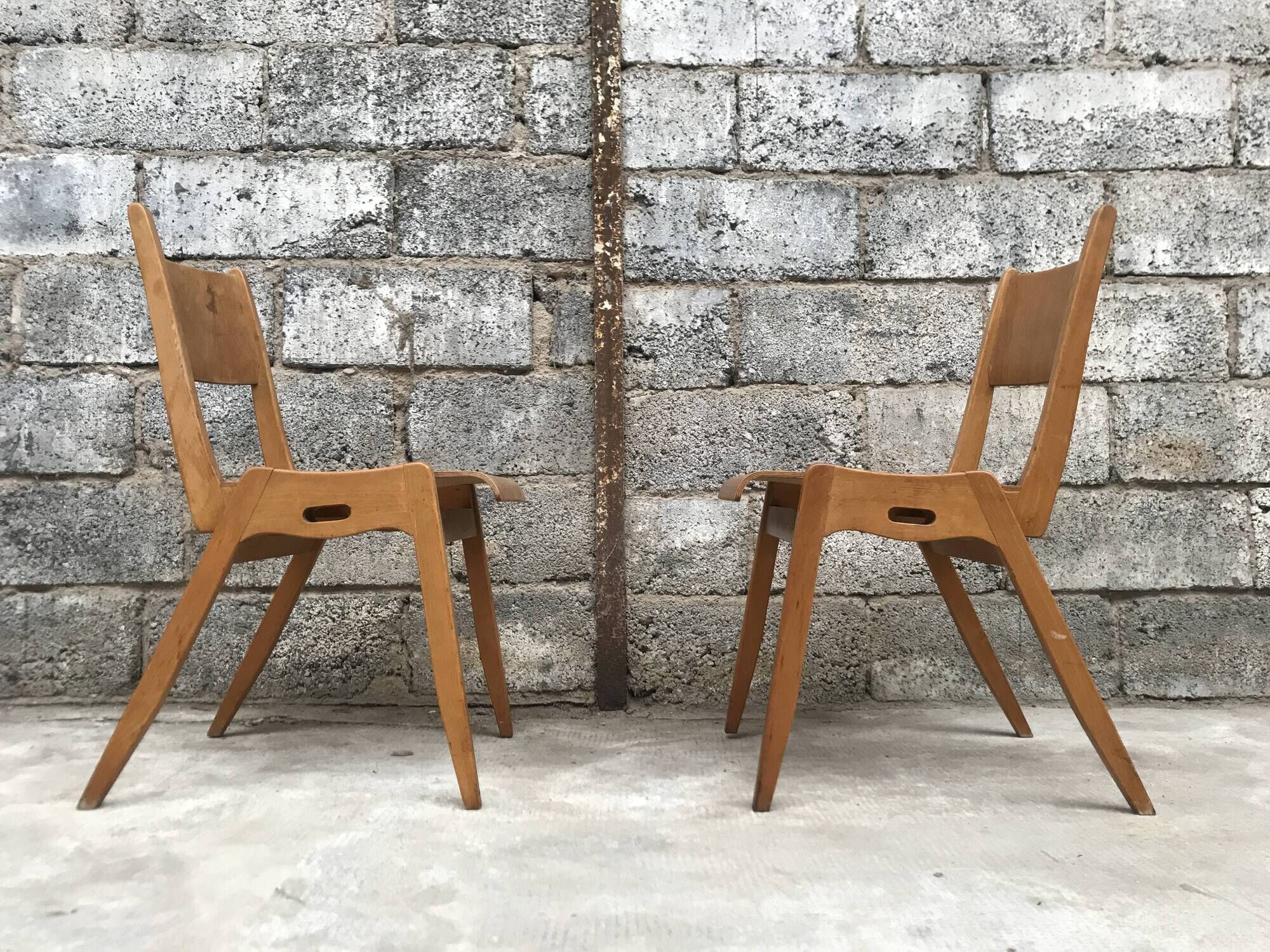 Series of 11 chairs 1950/1960