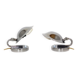 Bauhaus Style Chrome Bedside Table Lamps from Napako, Czechoslovakia, 1930s
