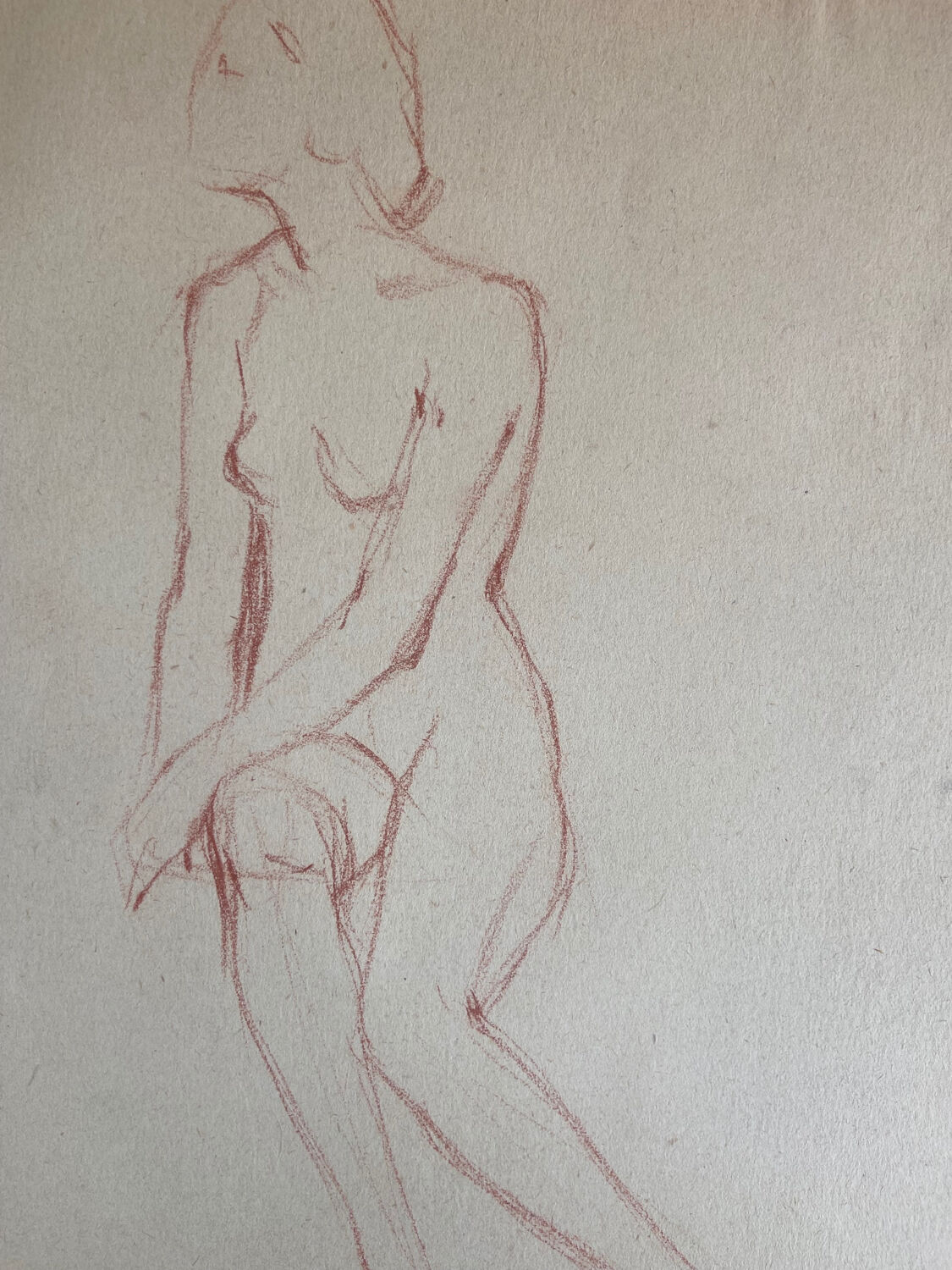 Female nude drawing