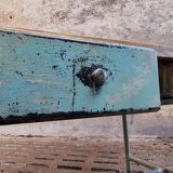 Industrial workbench side table bathroom furniture with drawers