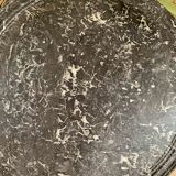 Round pedestal table, central foot and marble top, nineteenth °